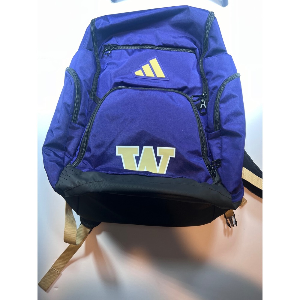 Adidas Backpack Unisex OS Purple Washington Huskies 5-Star Team 2 NCAA Bag